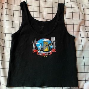 brandy melville New York crop top